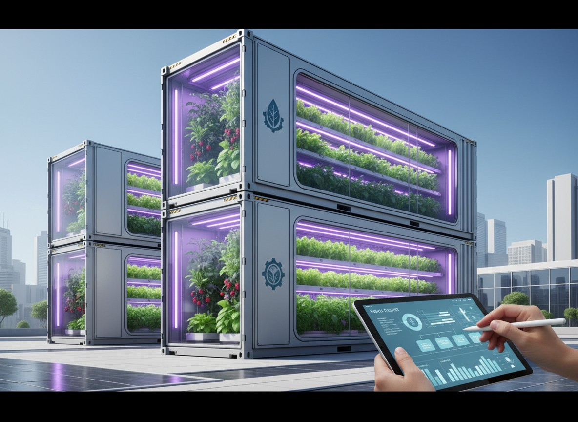 「農地なし」で始める高収益農業：コンテナファームと事業計画の立て方