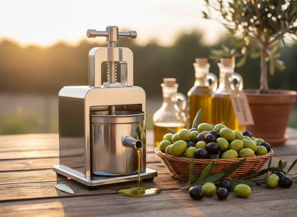 自家製オリーブオイルのための超小型搾油機レビューとおすすめ品種