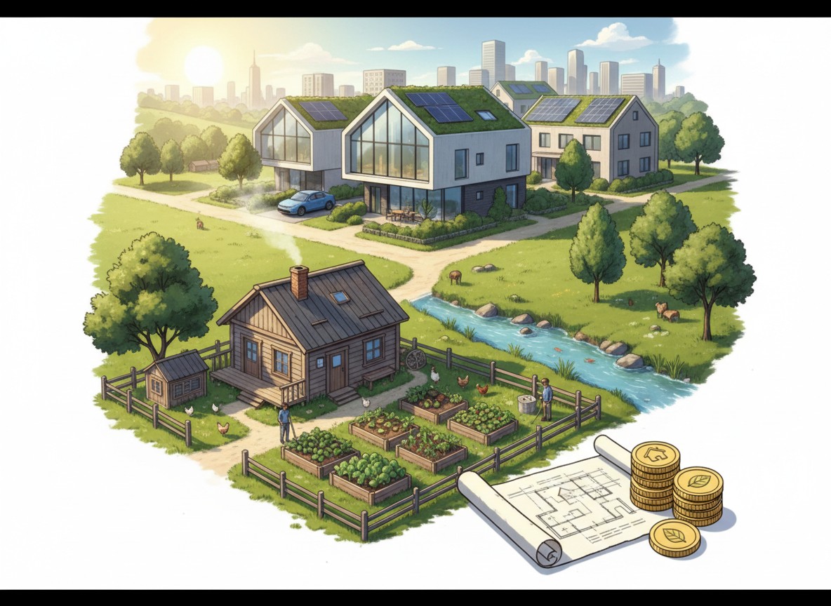 【週末移住検討者向け】二拠点生活と自給自足の始め方：不動産・補助金活用術